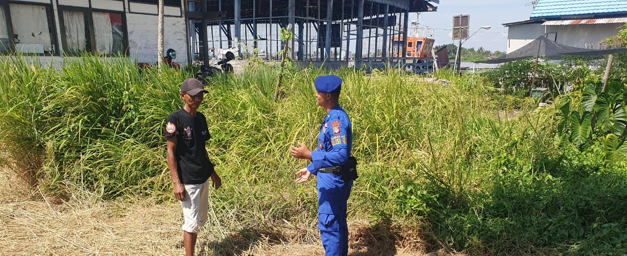 Kemarau Panjang, Ditpolairud Sambang Warga Palangkau Baru Sampaikan Hal Ini