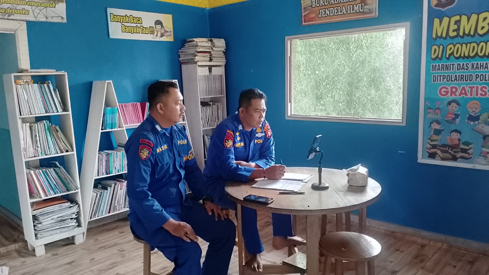 Penyampaian Commander wish Kapolda Kalteng Oleh Dirpolairud, Personel Mako Perwakilan Bahaur Ikuti Zoom Meeting