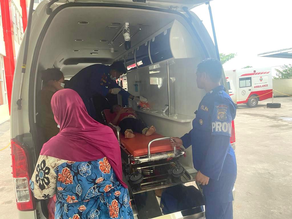 Quick Respon, Personel Ditpolairud Rujuk Bocah Ke Rumah Sakit Dr Murjani Sampit