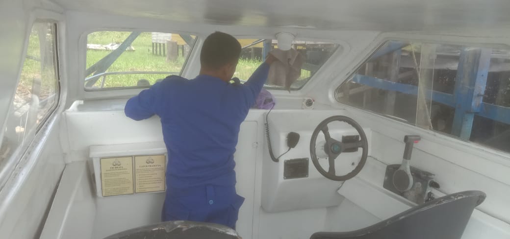 Rawat Sarana Apung Dinas, KP XVIII-1010 Ditpolairud Senantiasa Dalam Keadaan Siap