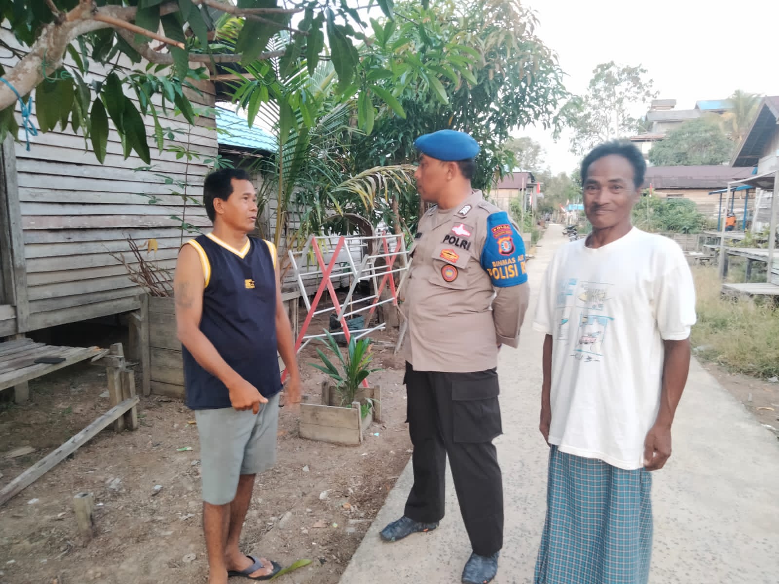 Kemarau Panjang, Ditpolairud Sambang Warga Tumbang Mangkutup Sampaikan Hal Ini