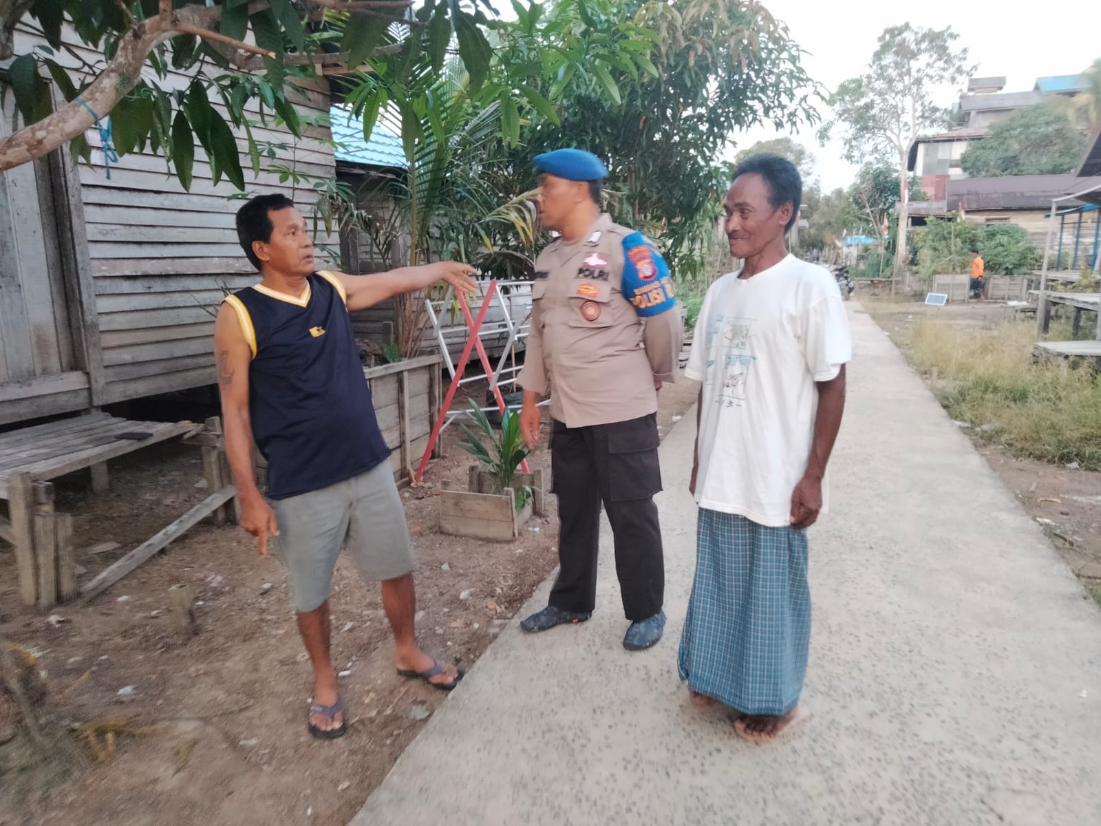 Kemarau Panjang, Ditpolairud Sambang Warga Tumbang Mangkutup Sampaikan Hal Ini