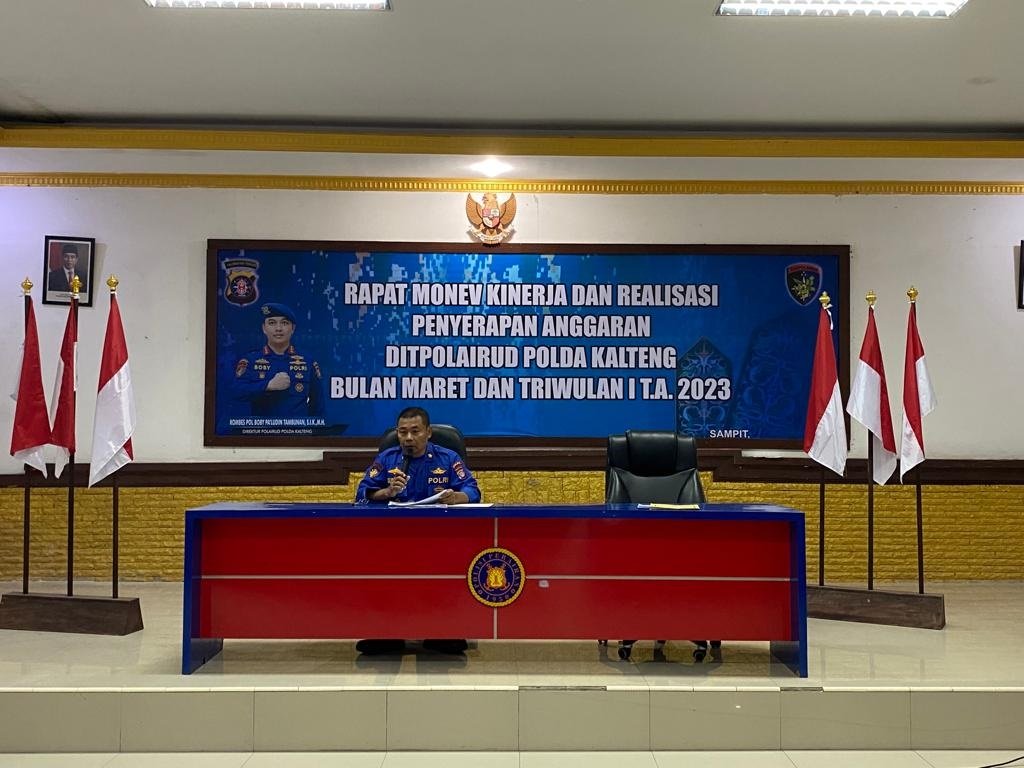 Wujudkan Lingkup Kerja Yang Transparan, Ditpolairud Rutin Laksanakan Monev Anggaran Triwulan I