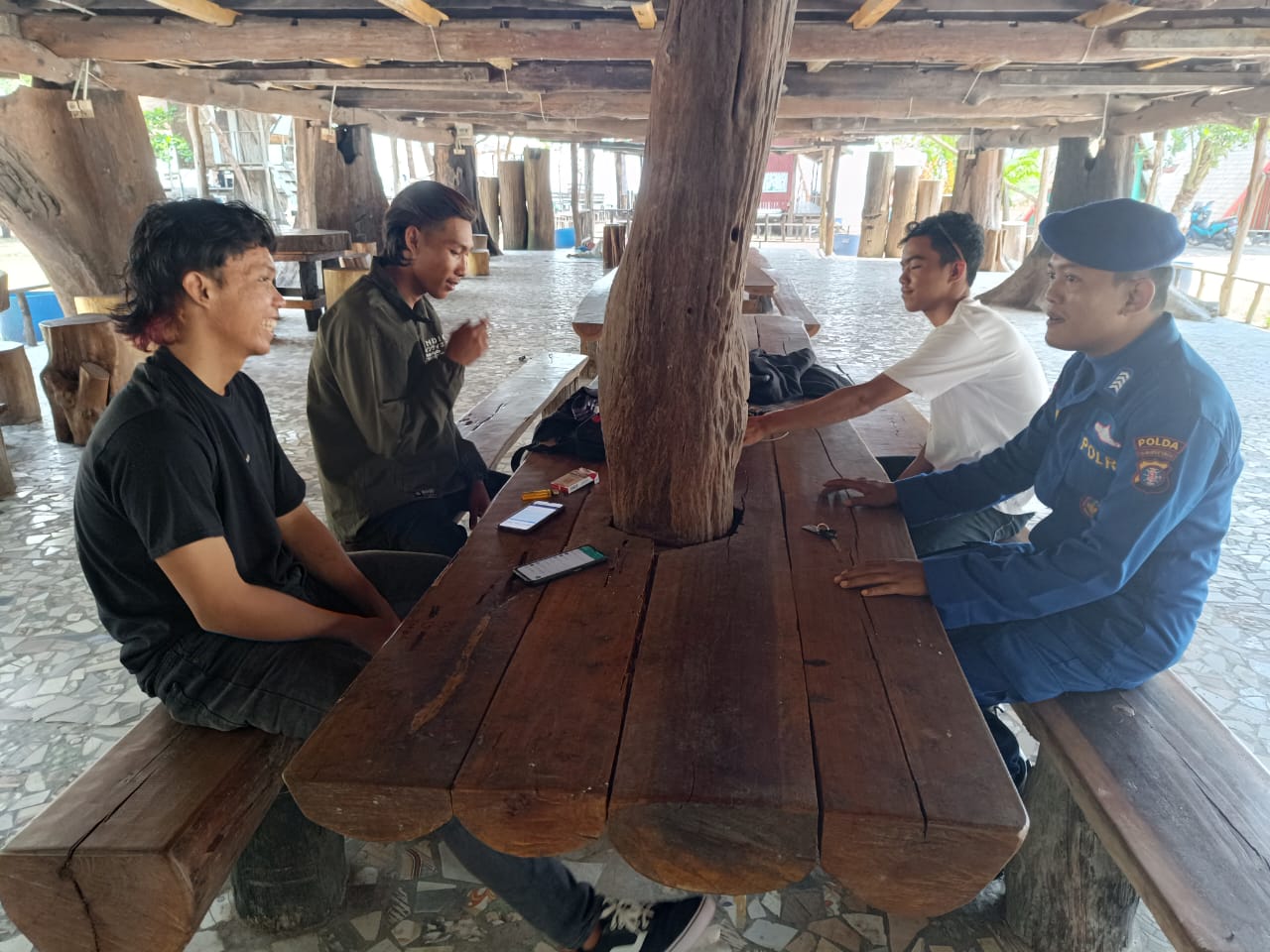 Ciptakan Suasana Liburan Yang Aman Dan Nyaman Di Pantai Ujung Pandaran, Ditpolairud Siagakan Personelnya