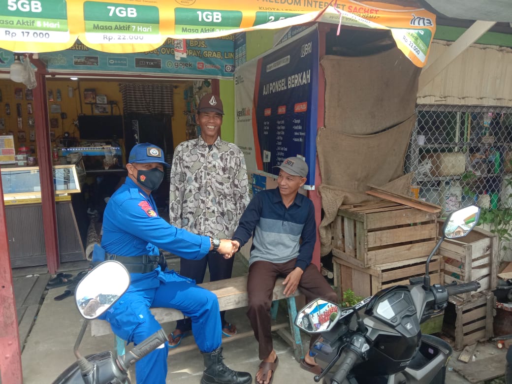 Personel Ditpolairud, Melaksanakan Patroli Diagolis Kepada Warga Pesisir Desa Bahaur Hilir