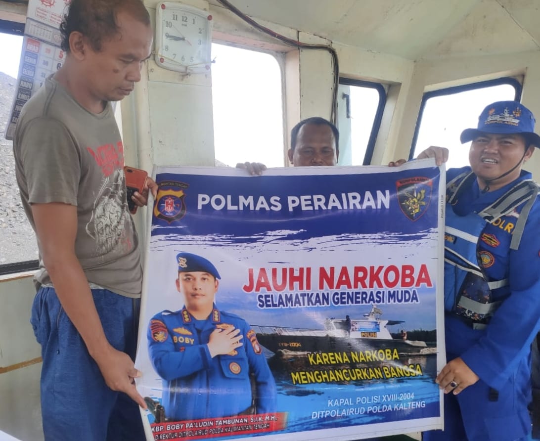 Ditpolairud Ajak Pengguna Transportasi Air Bersinergi Perangi Narkoba