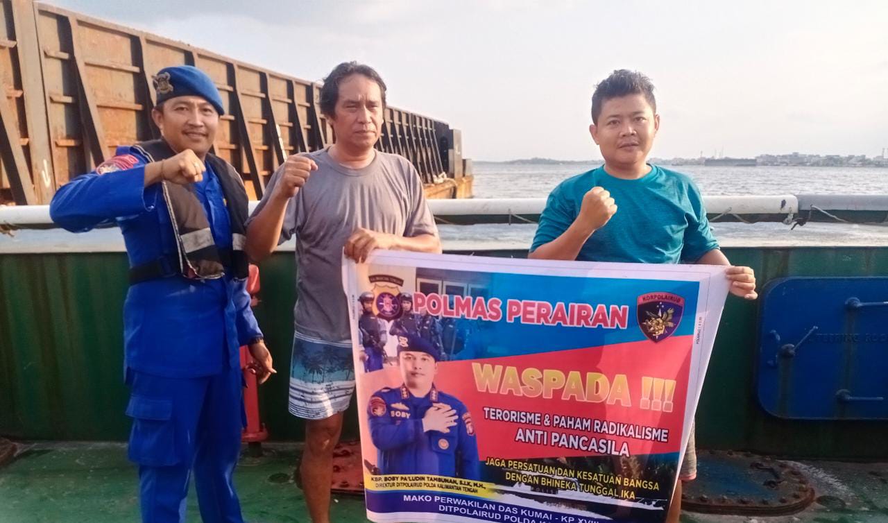 Cegah Masuknya Paham Radikal Dan Anti Pancasila, Ditpolairud Laknsakan Polmas Perairan