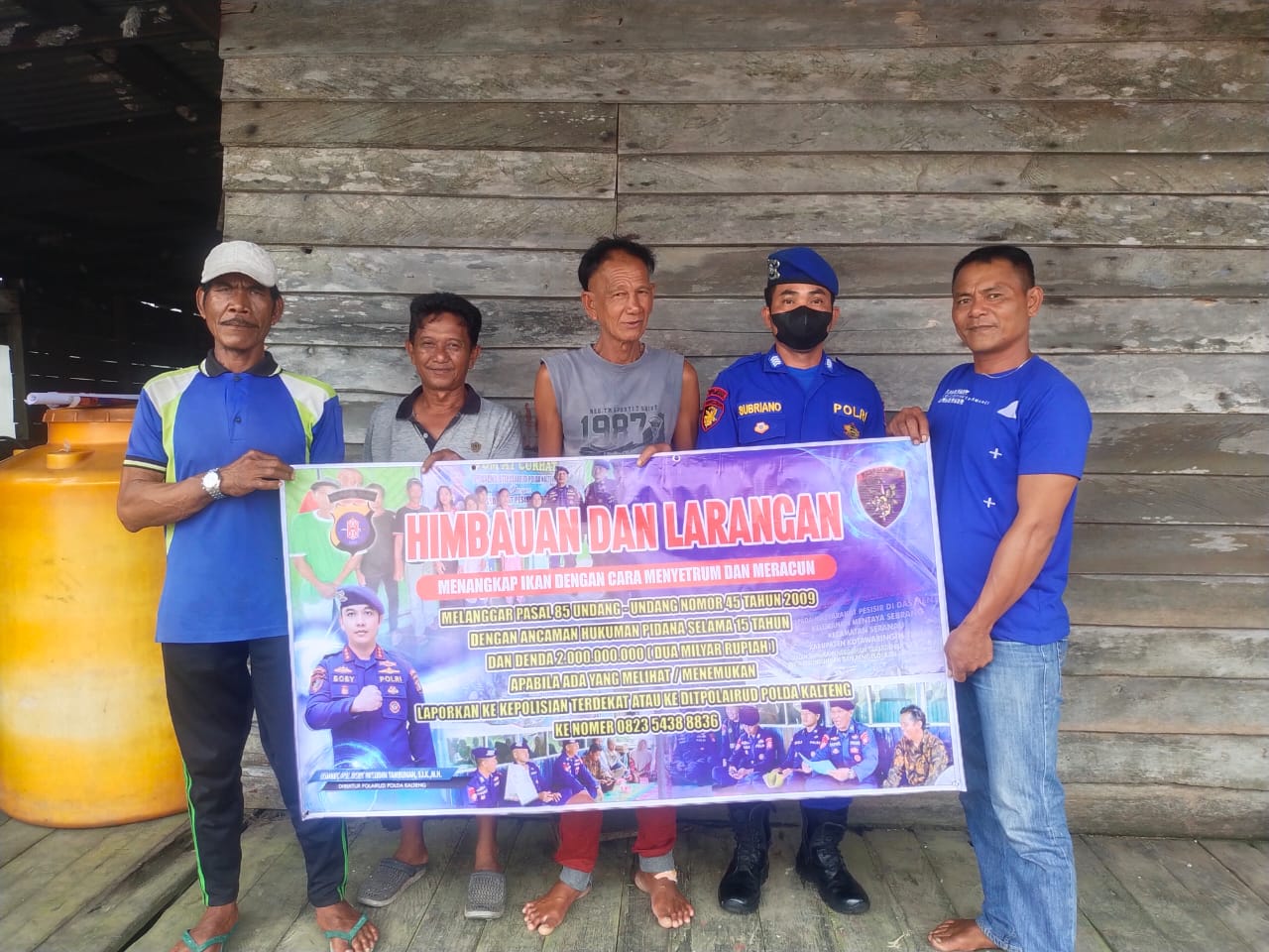 Personel Ditpolairud Imbau Nelayan Kuala Jelai Lapor Jika Temui Nelayan Yang Melanggar