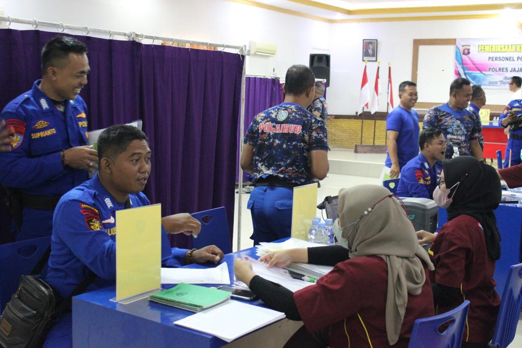 Polda Kalteng Lakukan Pemeriksaan Kesehatan Berkala Terhadap Personel Ditpolairud