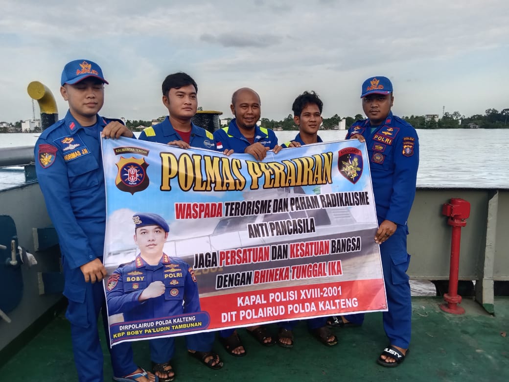 Cegah Paham Radikaisme Dan Anti Pancasila Di Media Sosial Personel KP XVIII 2001 Ditpolairud Berikan Imbauan Kepada Masyarakat