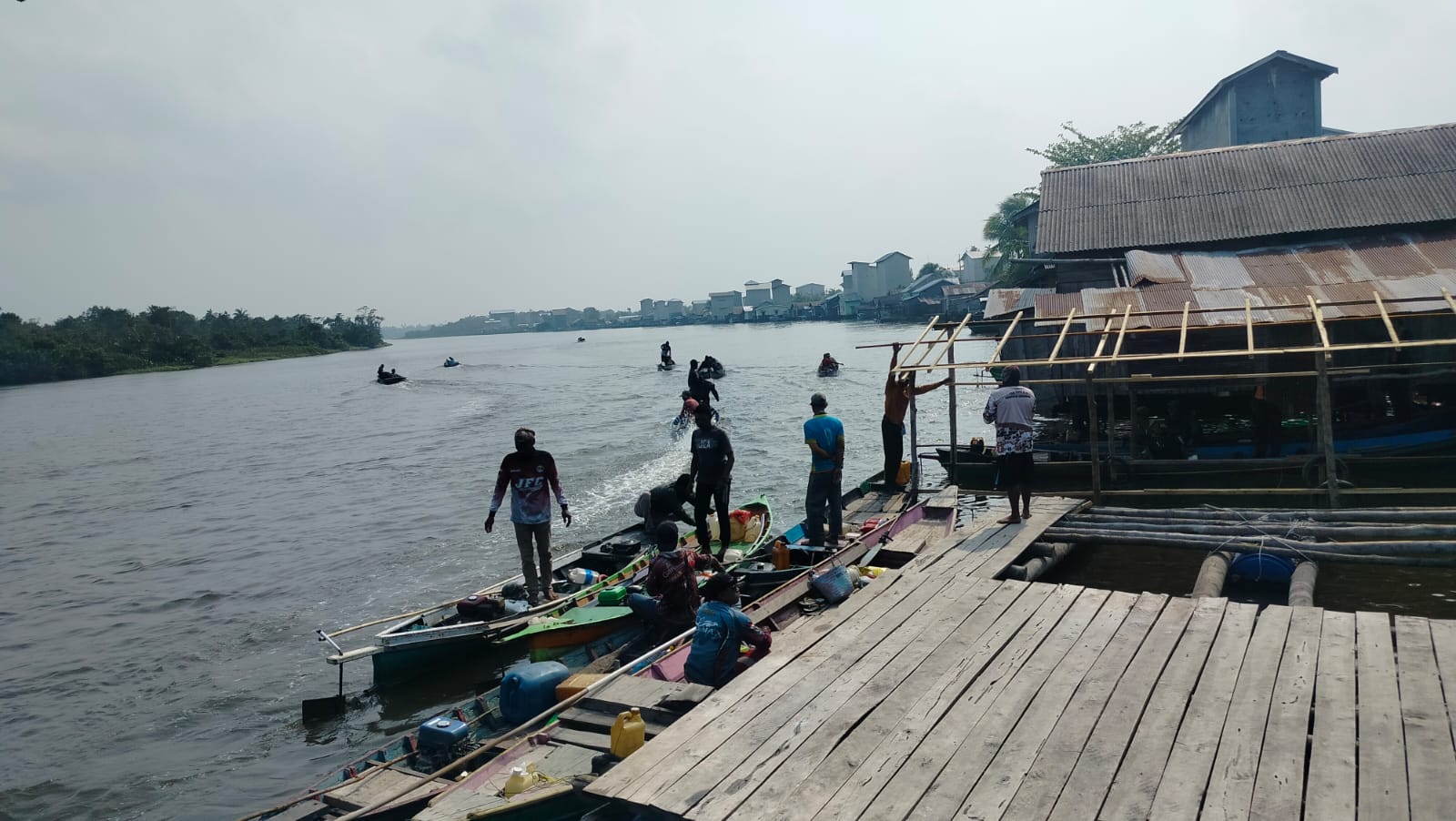 Ditpolairud PAM Lomba Mancing Di Sungai Jelai