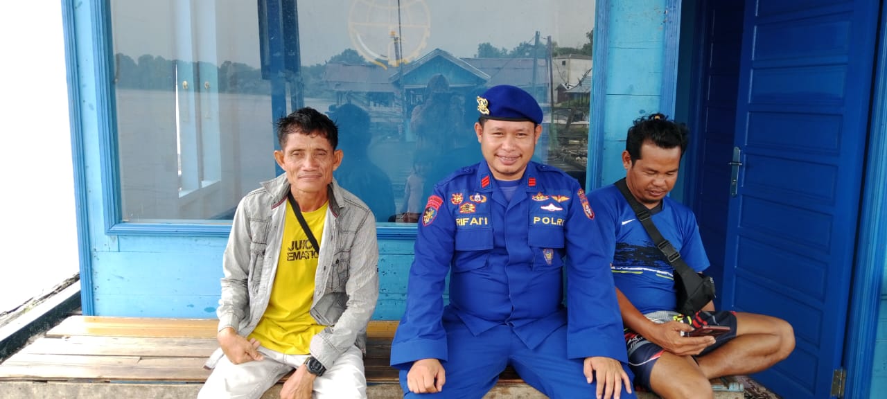 Personil Mako Perwakilan Das Sebangau Ajak Warga Bersama Menjaga Kemamanan Kamtibmas Jelang Pemilu 2024.