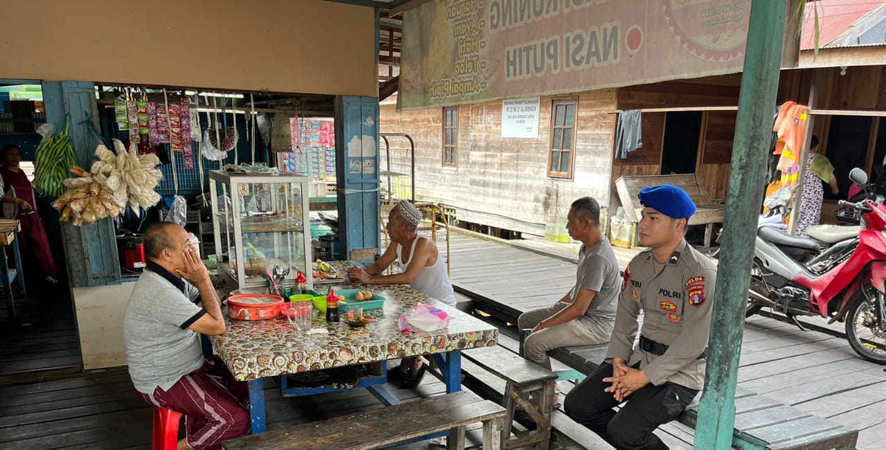 Cegah Peredaran Narkoba Dilingkungan Masyarakat Bantaran Sungai Kahayan , Personel Ditpolairud Lakukan Ini