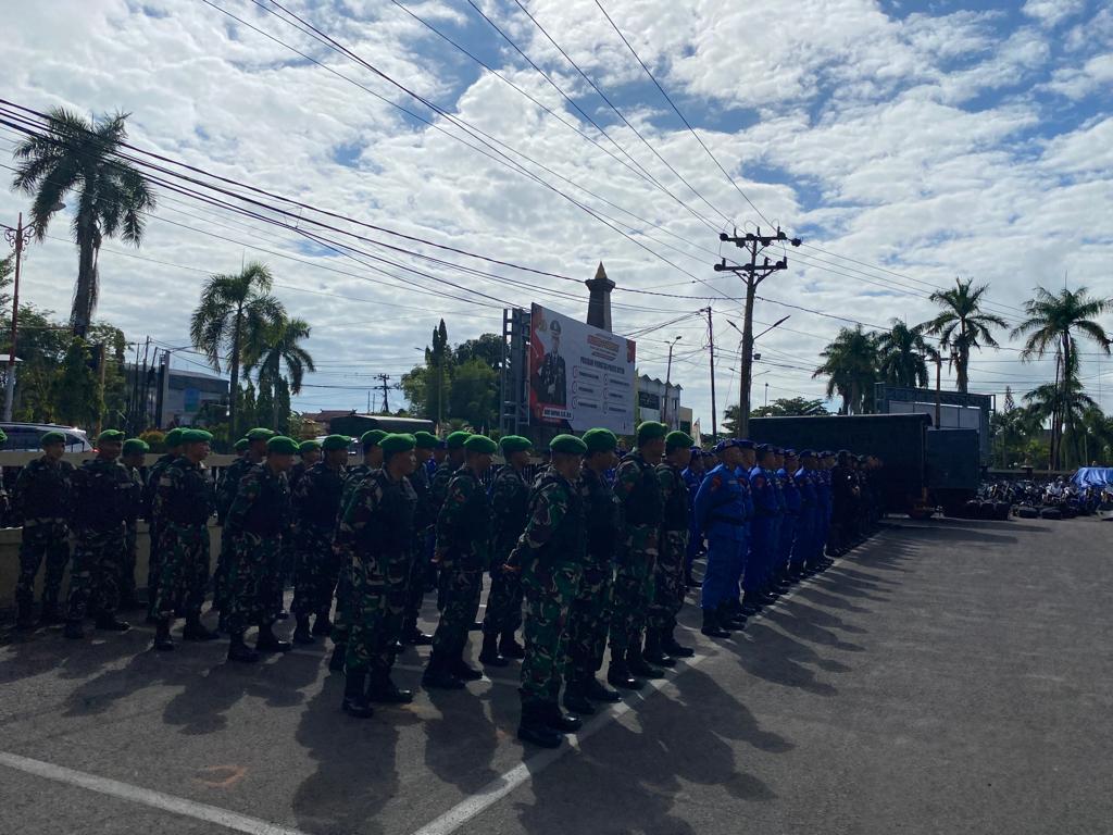 Demo Ormas TBBR Di Kantor Bupati Kotim, Ditpolairud Back up Polres Kotim