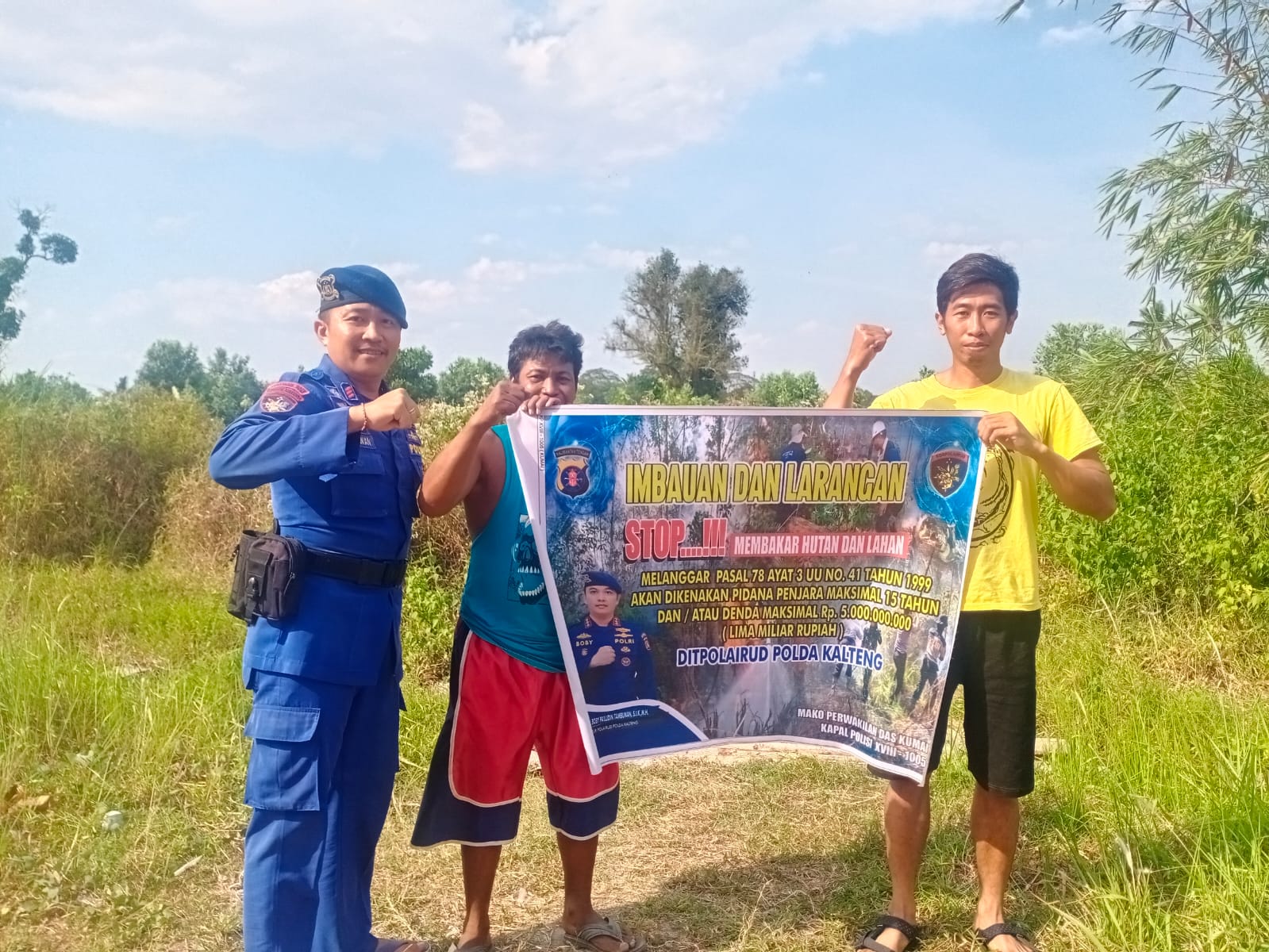 Cegah Karhutla, Ditpolairud Sosialisasikan Dampak Kabut Asap