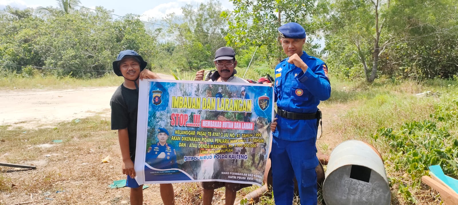 Cegah Karhutla, Ditpolairud Sosialisasikan Dampak Kabut Asap