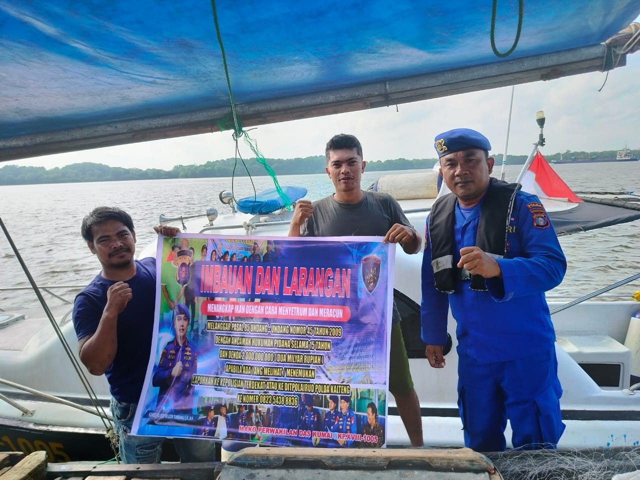 Jaga Habitat Dan Ekosistem Laut, Kapal Polisi XVIII-1005 Sambangi Para Nelayan