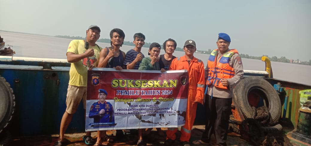 Jelang Pemilu 2024, Personel Ditpolairud Ajak Masyarakat Bahaur ciptakan Demokrasi yang Kondusif