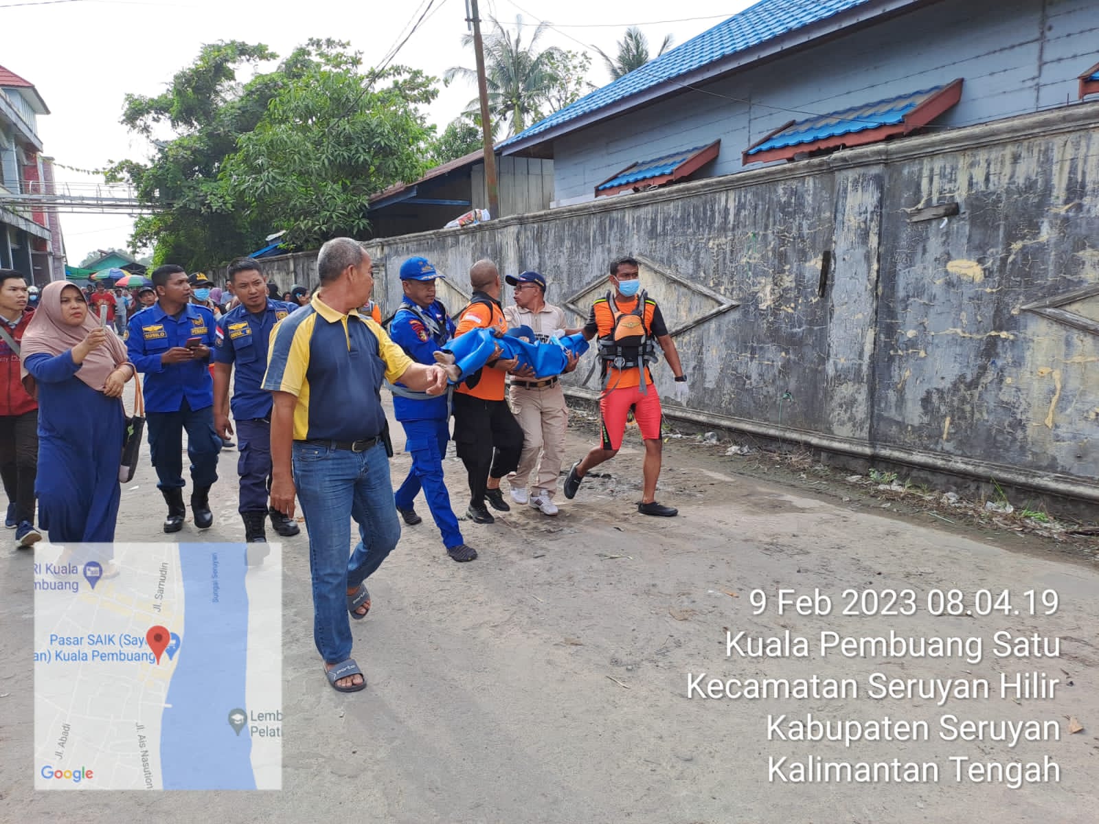 Tim SAR Gabungan Ditpolairud Berhasil Temukan Bocah Tenggelam Di Kuala Pembuang