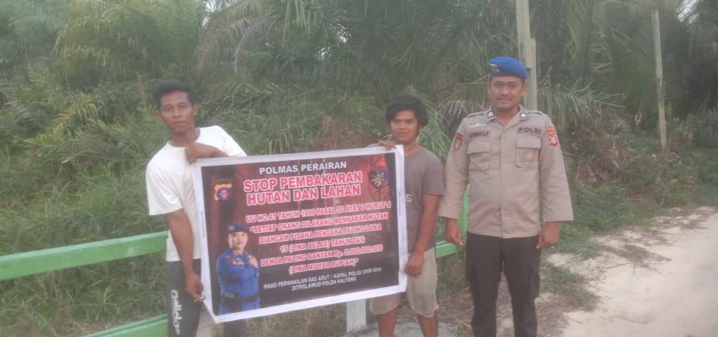 Tekan Angka Tindakan Karhutla, Ditpolairud Gencar Imbau Masyarakat Pesisir