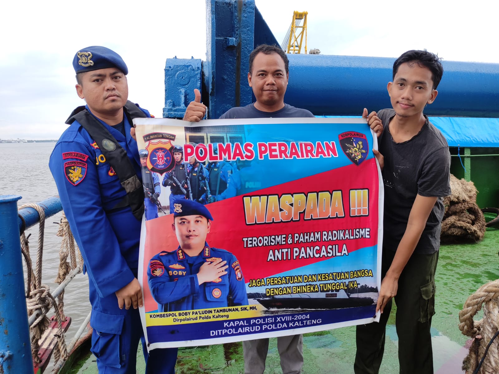 Cegah Radikalisme dan Terorisme, Jaga Kerukunan dan Toleransi Ditpolairud Di Das Kumai Lakukan Ini