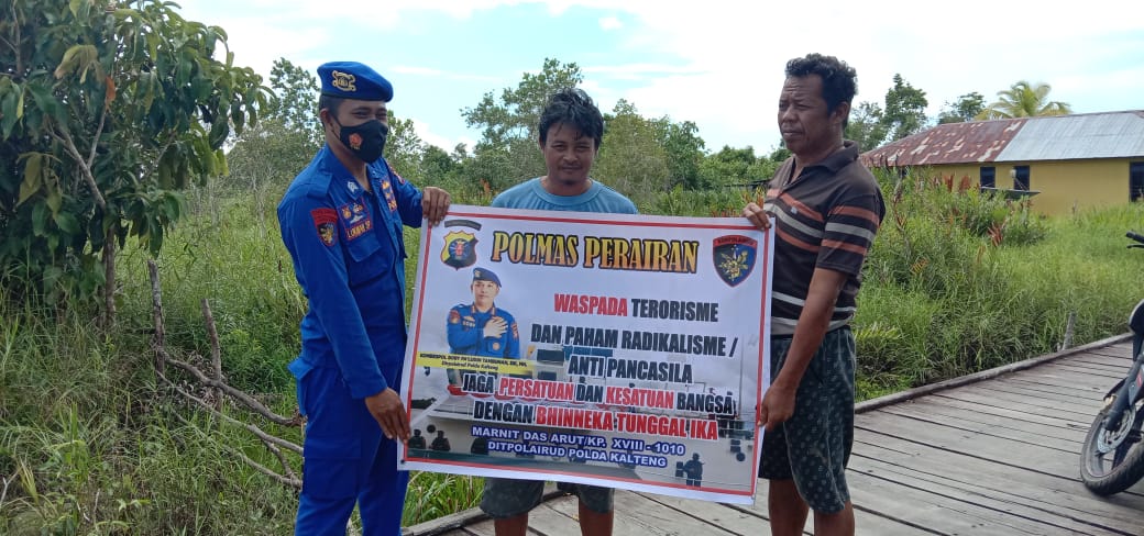 Tingkatkan Kewaspadaan, Ditpolairud Imbau Masyarakat Desa Tanjung Putri Jauhi Paham Radikalisme