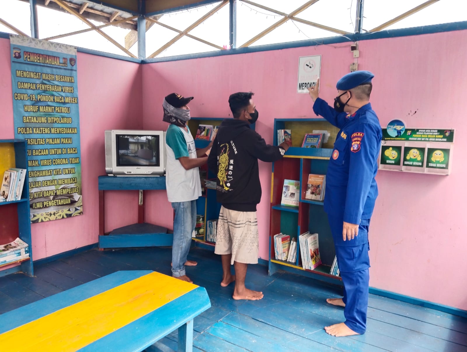 Ajarkan Cara Efektif Dalam Membaca, Personel Ditpolairud Sampaikan Ini