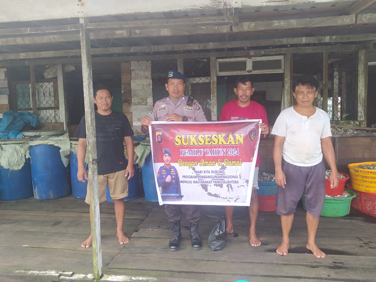 Persiapkan Sedari Awal Pemilu Aman Dan Kondusif, Ditpolairud Gencar Berikan Imbauan Kepada Masyarakat