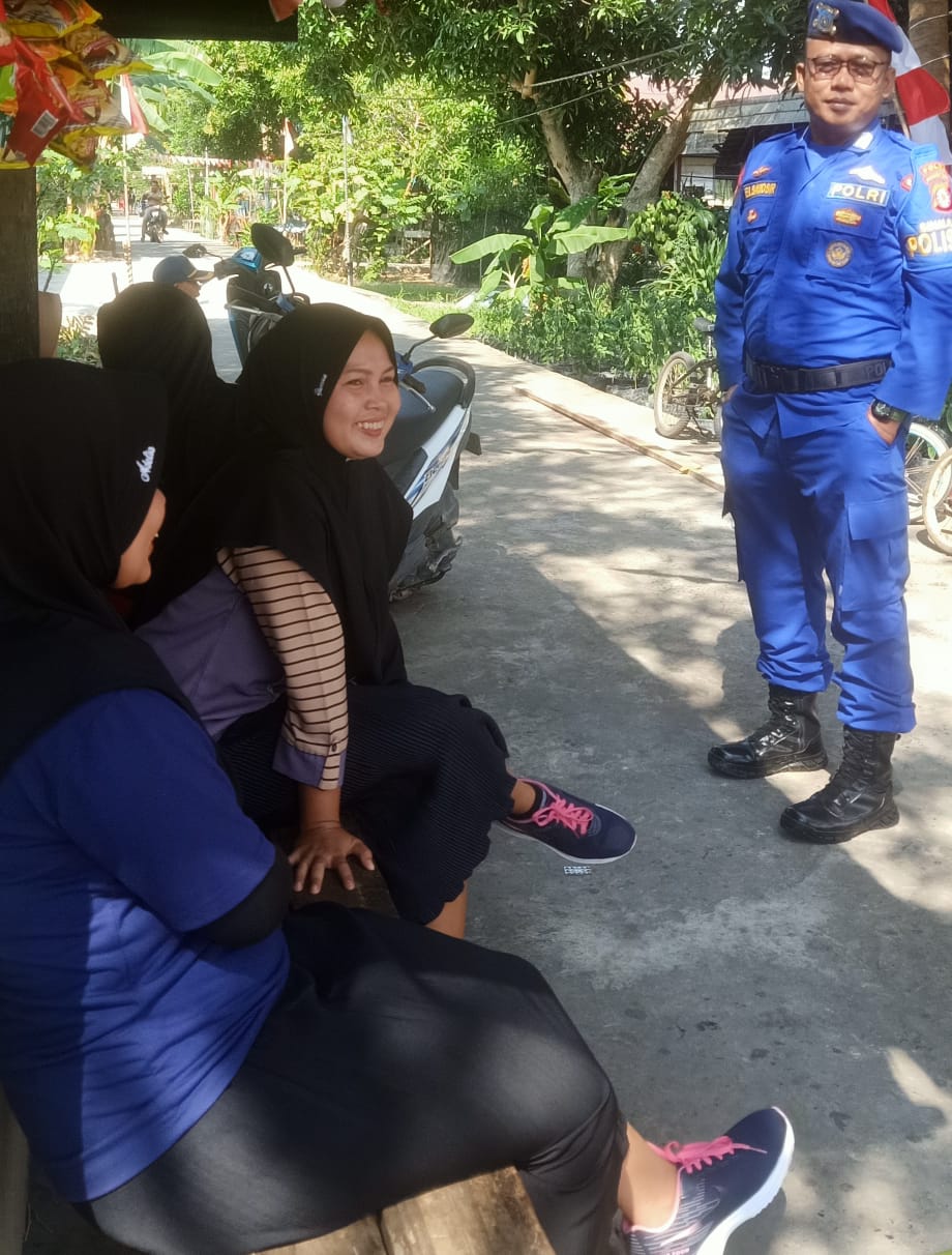 Polisi RW Ditpolairud Sambangi Warga Desa Palangkau Lama Dan Sampaikan Hal Ini