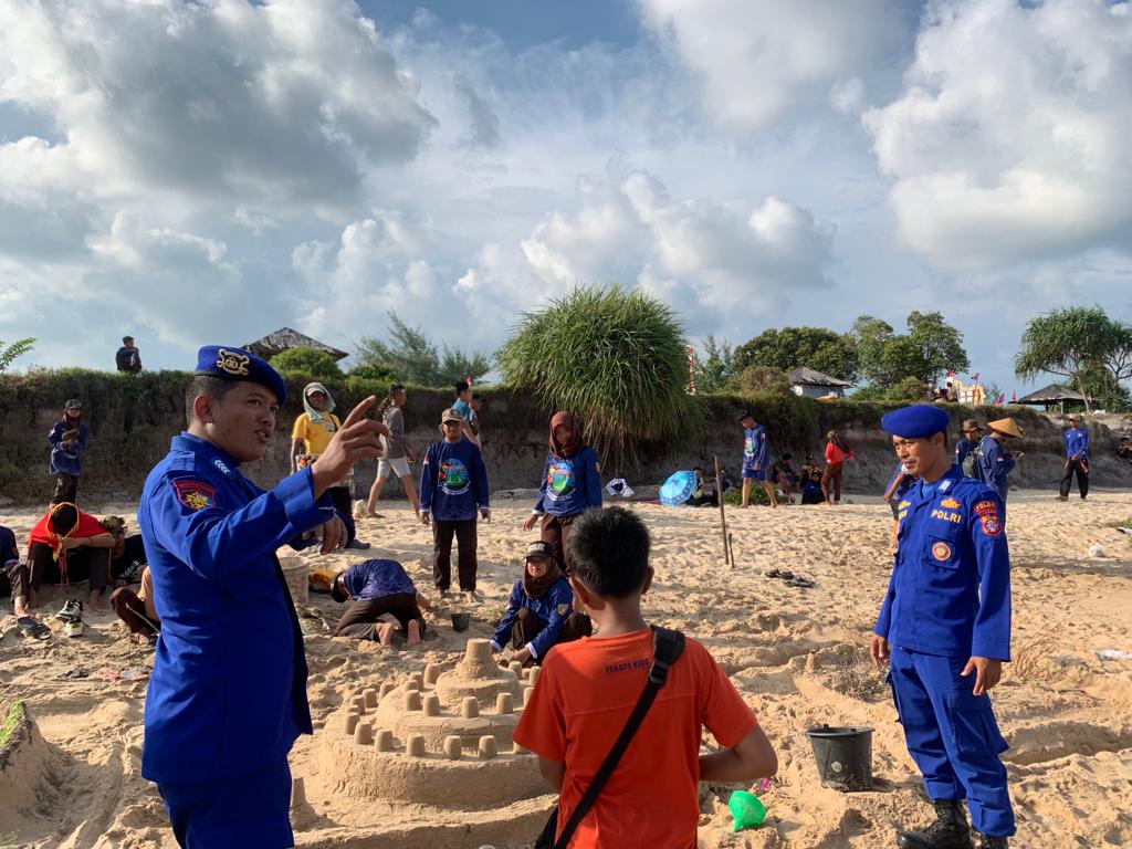 Berikan Rasa Aman Kepada Peserta Kemah, Ditpolairud Lakukan Sosialisasi dan PAM