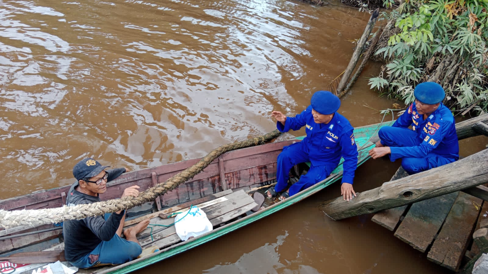 Wujudkan Kamtibmas Perairan Das Mentaya Aman Dan Kondusif, Ditpolairud Lakukan Hal Ini.