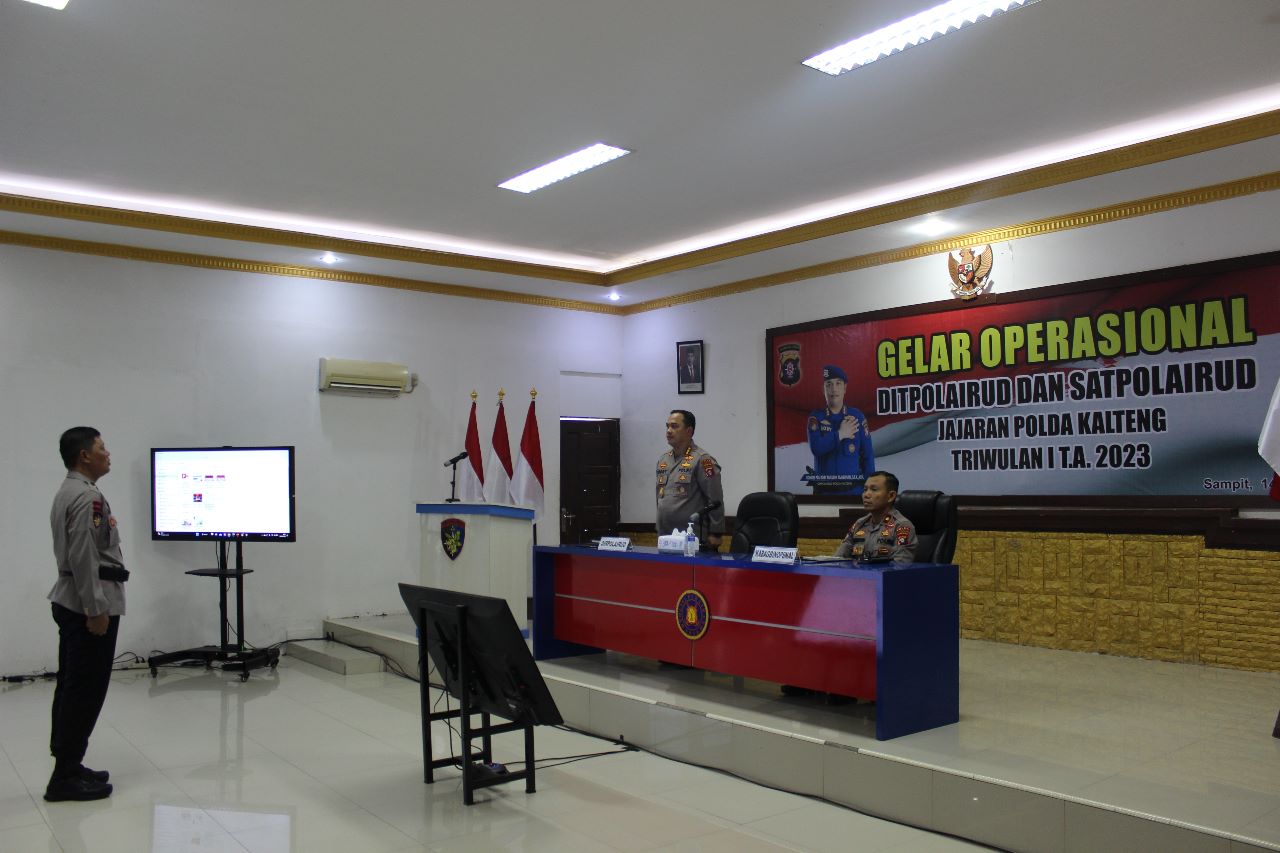Optimalisasi Dan Evaluasi Kinerja, Ditpolairud Laksanakan Gelar Operasional TW I