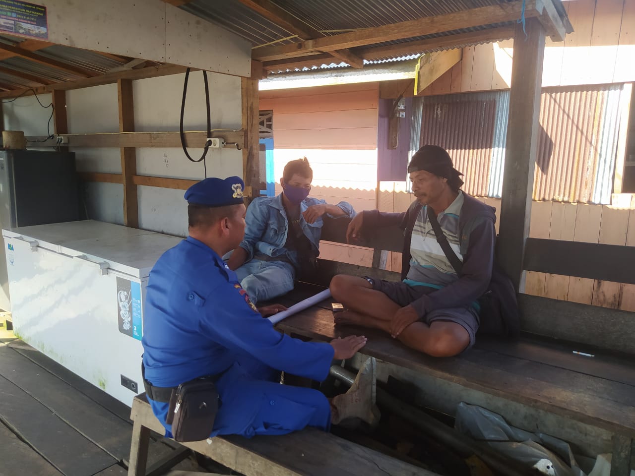 Ciptakan Lingkungan Kondusif, Personel Ditpolairud Mulai Dengan Imbauan Bahaya Narkoba