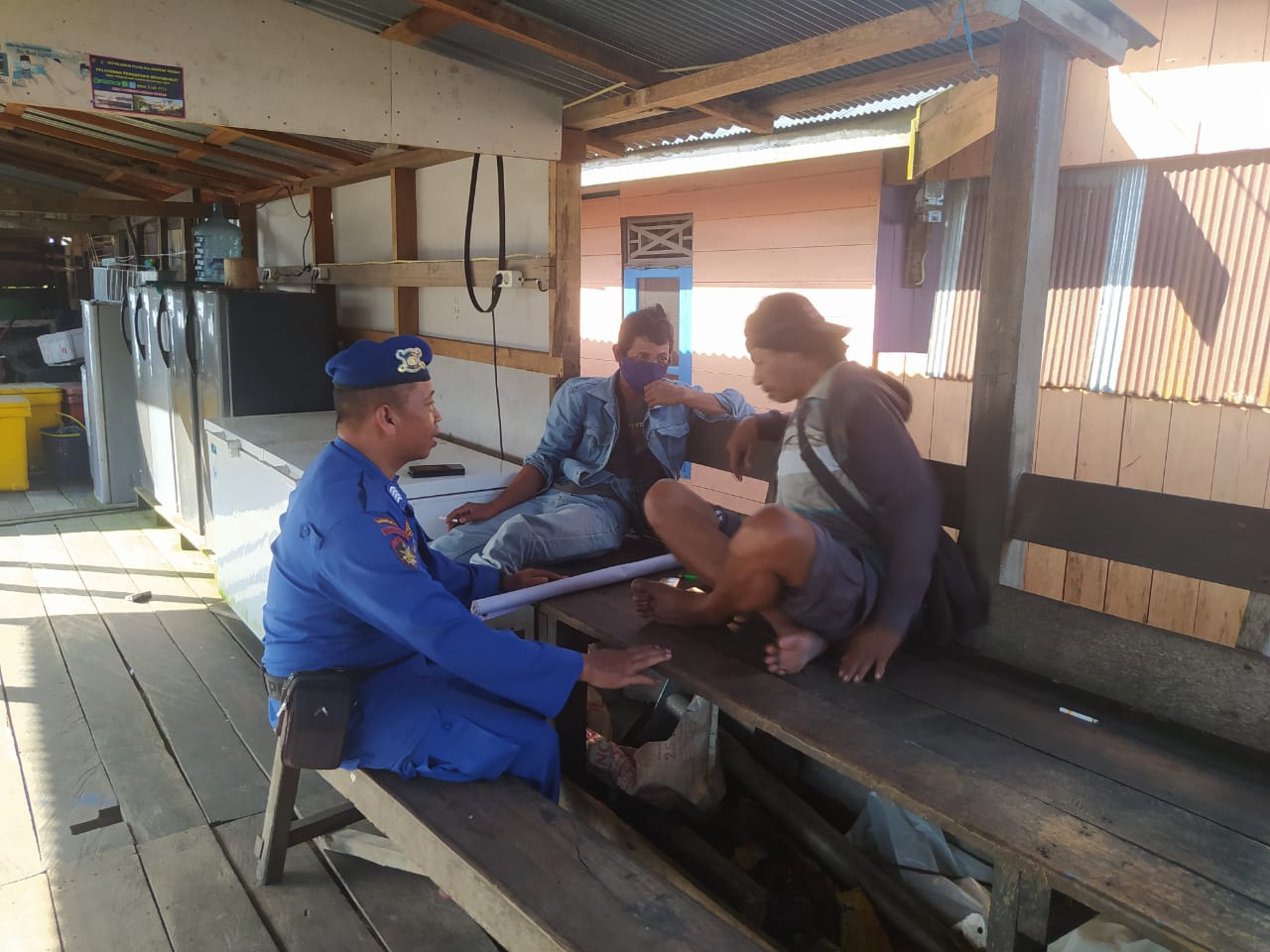 Ciptakan Lingkungan Kondusif, Personel Ditpolairud Mulai Dengan Imbauan Bahaya Narkoba