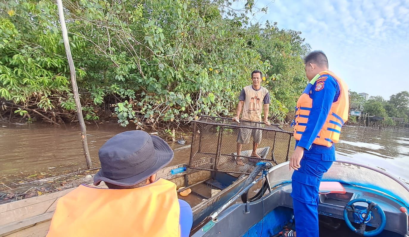 Jaga Ekosistem Ikan Di Das Kahayan, Ditpolairud Berikan Himbauan Dilarang Menyentrum dan Meracuni Ikan
