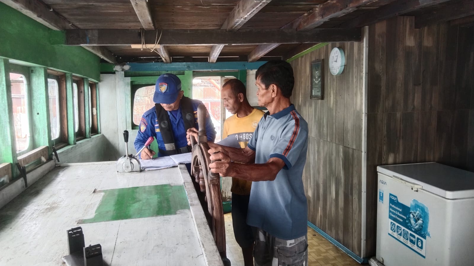 KP 1004 Laksanakan Patroli Di Das Mentaya Serta Sisipkan Pesan Pemilu Damai