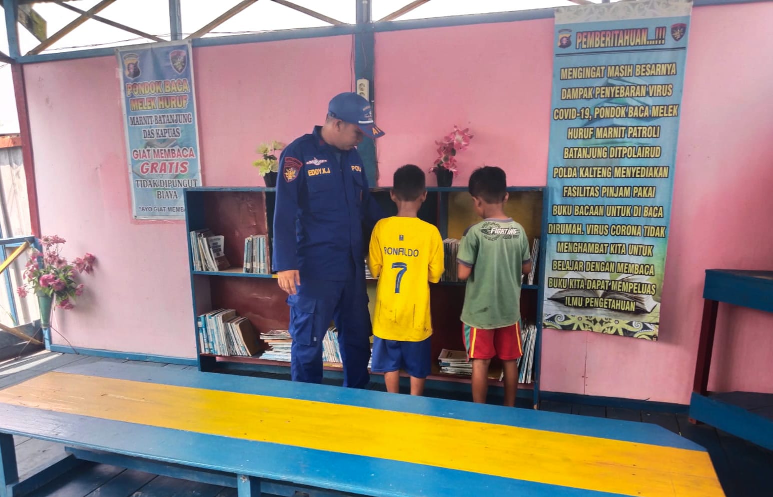 Pondok Baca Milik Ditpolairud Masih Jadi Tempat Favorit Anak Anak Batanjung Dalam Belajar