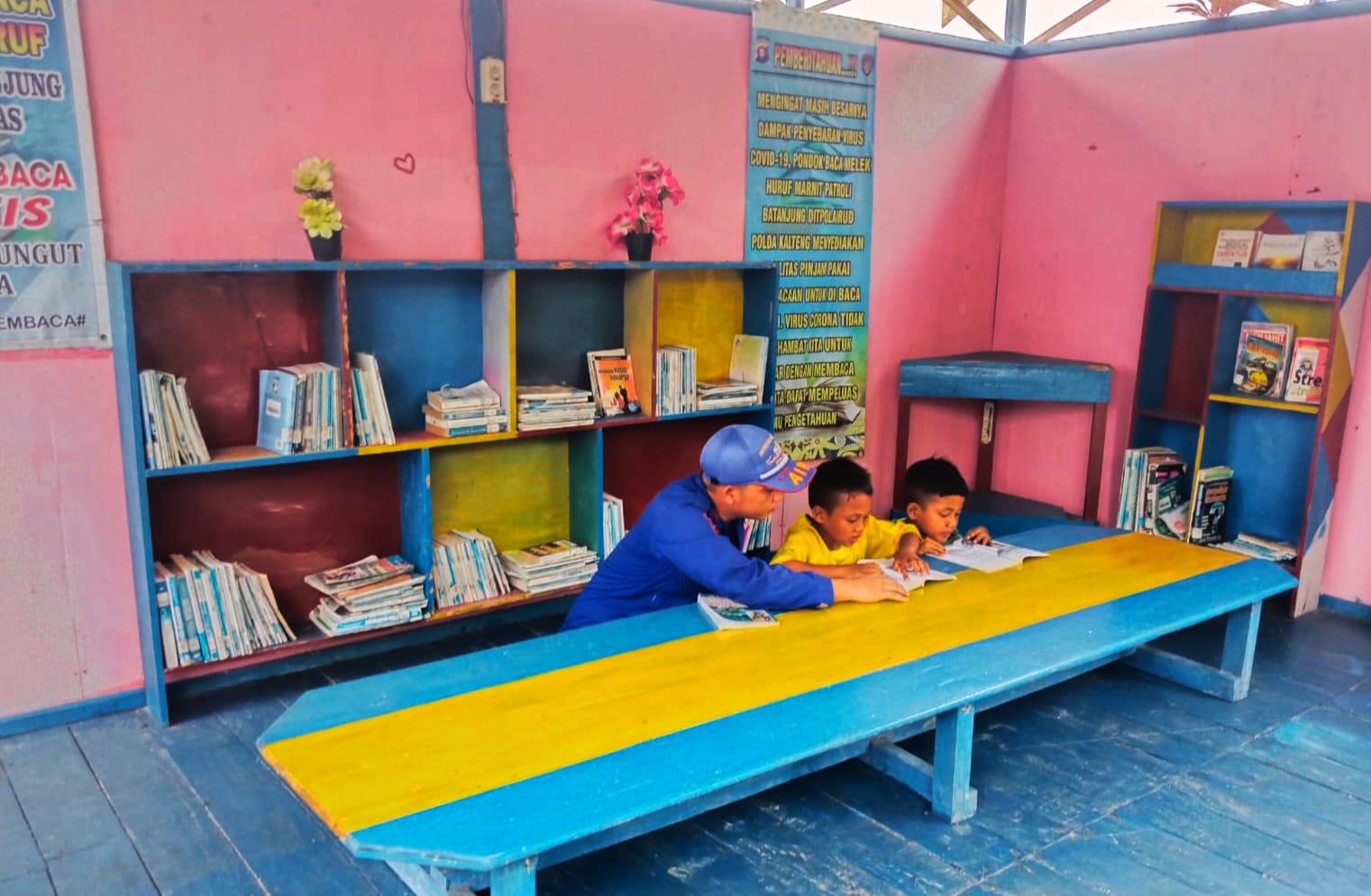 Pondok Baca Milik Ditpolairud Masih Jadi Tempat Favorit Anak Anak Batanjung Dalam Belajar