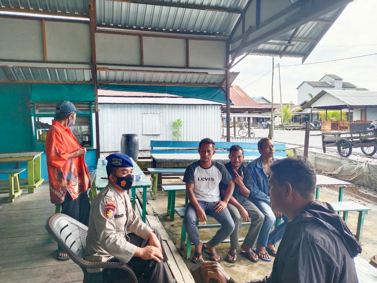 Jelang Nataru, Ditpolairud Ajak Warga Kuala Jelai Untuk Jaga Kamtibmas