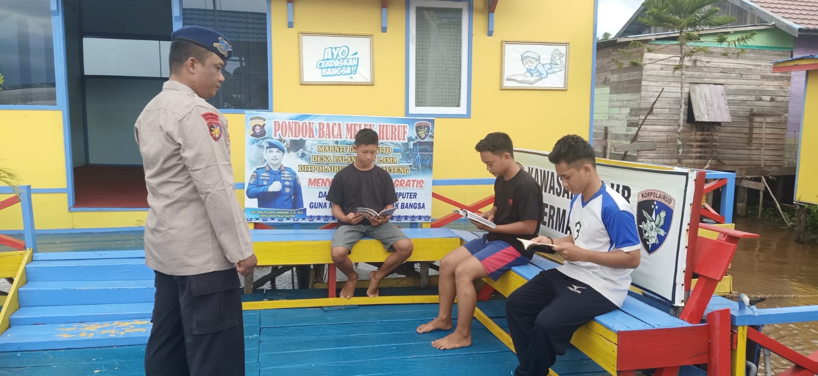 Pondok Baca Ditpolairud Merupakan Sebuah Inovasi Dengan Dua Aksi