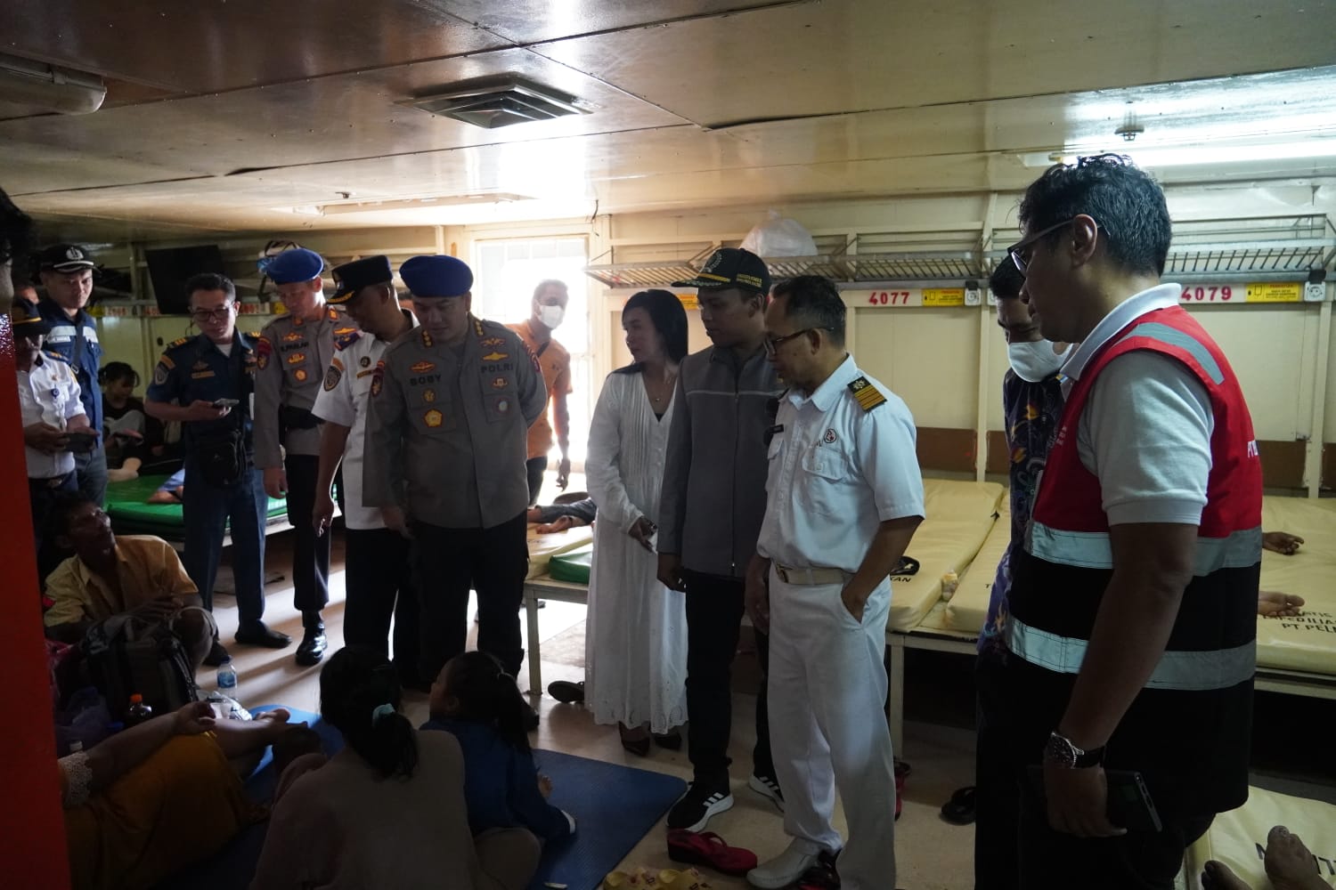 Dirpolairud Cek Personel Pengamanan Di Pelabuhan Panglima Utar Kumai