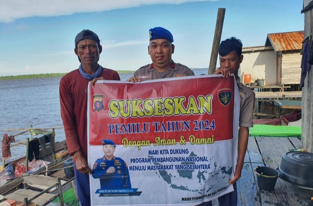 Jelang Pemilu 2024 Personel Mako Perwakilan Pegatan Ajak Masyarakat ciptakan Demokrasi yang Aman dan Kondusif