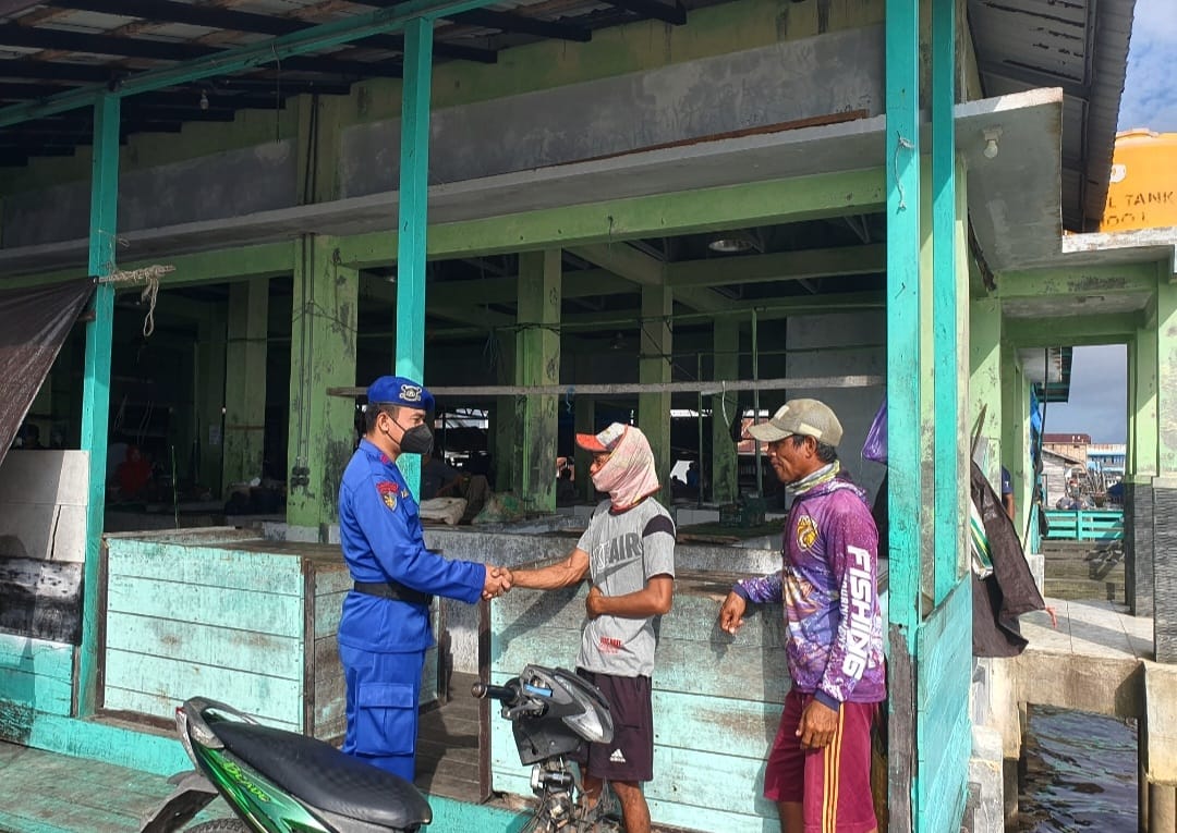 Jaring Informasi Gangguan Kamtibmas, Ditpolairud Sambang Warga Pegatan