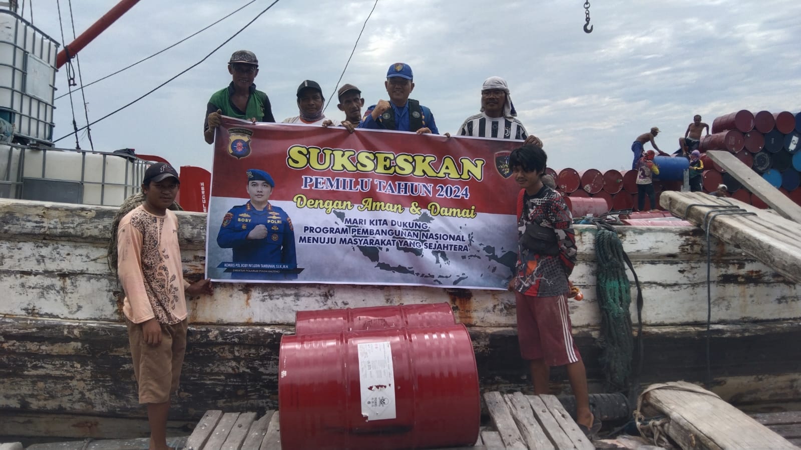 Sukseskan Pemilu 2024, Ditpolairud Ajak Para Pelayar Menjaga Sitkamtibmas