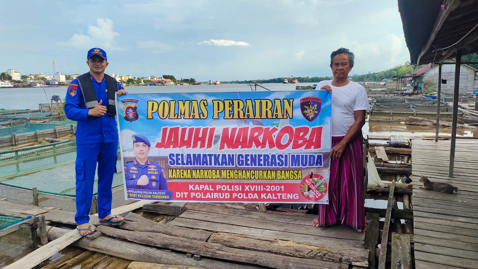 Personel KP XVIII 2001 Ditpolairud Gencarkan Imbauan Tentang Bahaya Narkoba