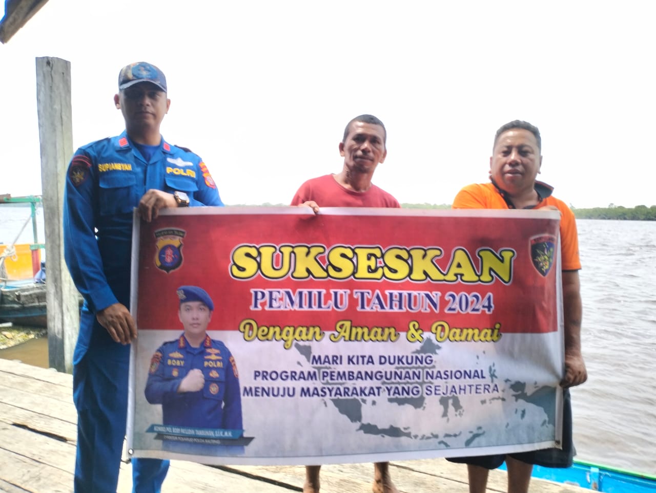 Ditpolairud Berikan Imbauan Pemilu Damai Kepada Masyarakat Pesisir