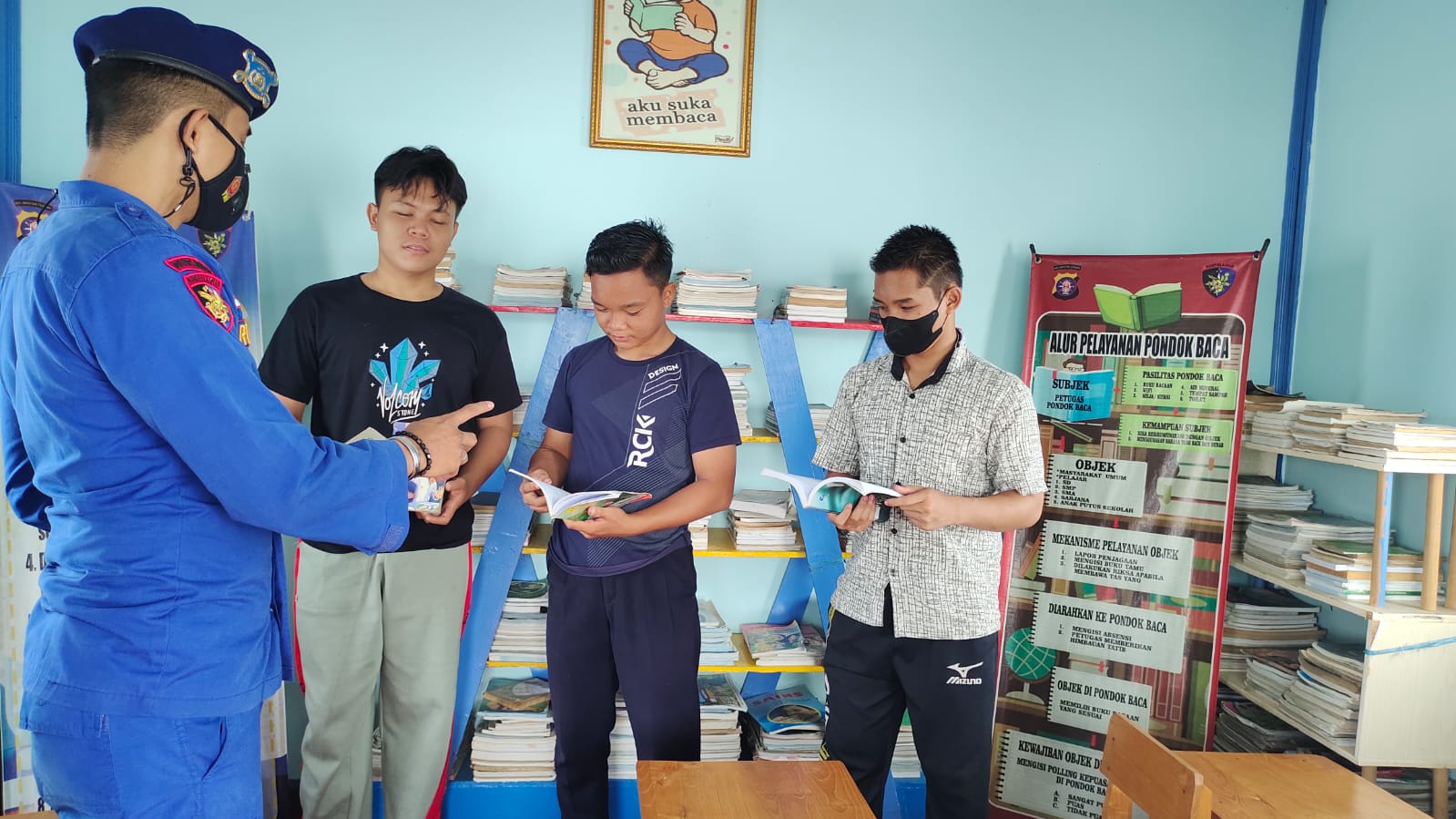 Tanamkan Rasa Cinta Kepada Tanah Air, Personel Ditpolairud Sampaikan Hal Ini Kepada Para Pelajar