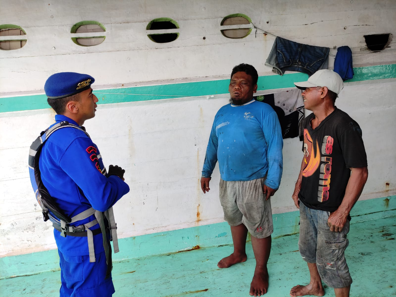 Antisipasi Masuknya Narkoba Melalui Perairan, Ditpolairud Lakukan Pemeriksaan Dan Sosialisasi Bahaya Narkoba