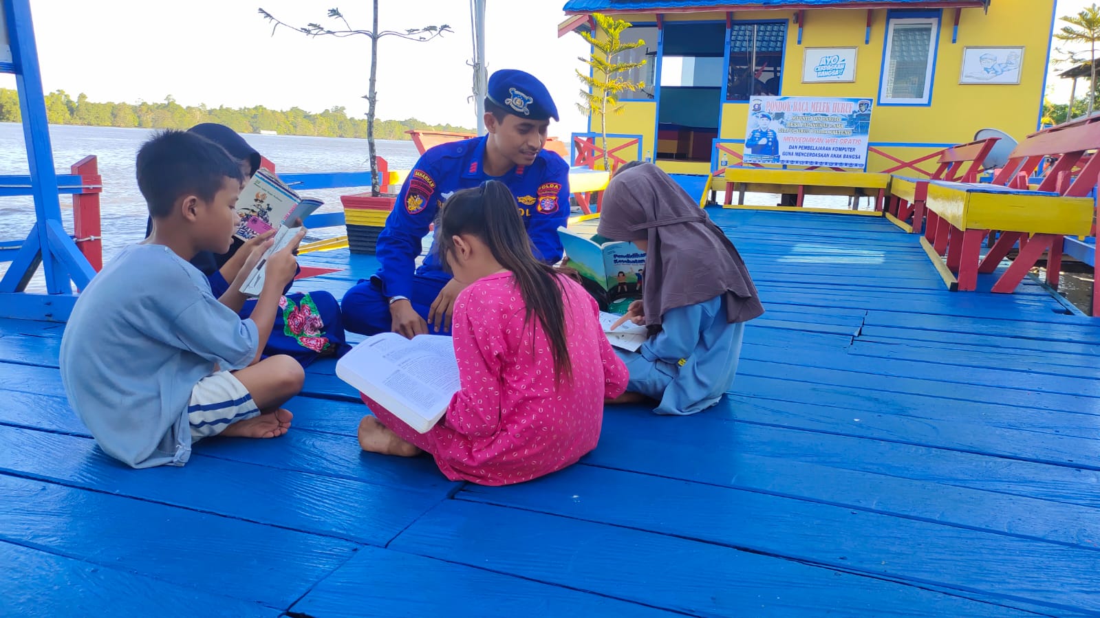 PBMH Mako Perwakilan Palangkau Lama Ramai Dikunjungi Anak-Anak