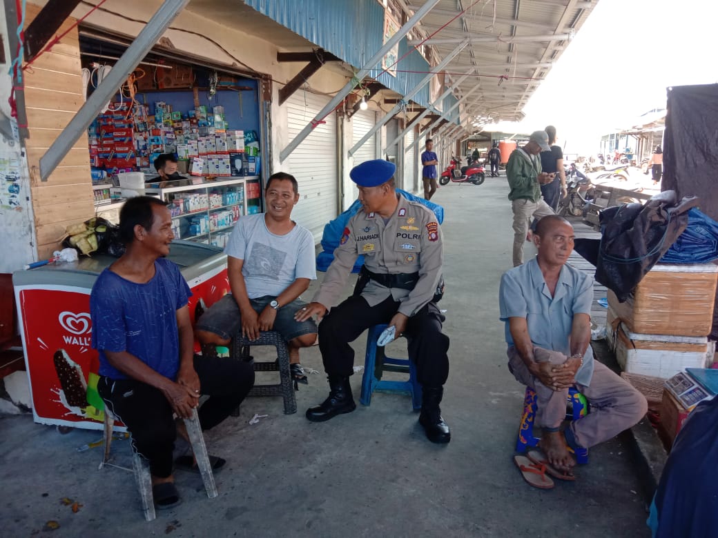 Patroli Dialogis di Pasar Tradisonal bahaur, Ditpolairud Harapkan Hal Ini !